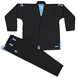 ZAFCO Grace BJJ Gi for Men | Premium Brazilian Jiu Jitsu Gi | IBJJF Competition and Training Preshrunk Fabric (Black, A0)
