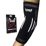 Venom Elbow Brace Compression Sleeve - Elastic Support, Tendonitis Pain, Tennis Elbow, Golfer's Elbow, Arthritis, Bursitis, Basketball, Baseball, Football, Golf, Lifting, Sports, Men, Women (S)