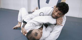 Escaping side control with an armlock