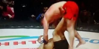 Awesome helicopter armbar in MMA in Russia