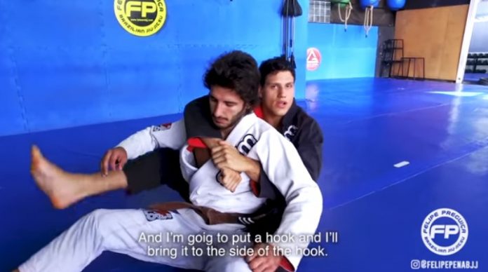 Back take option from Reverse De La Riva - Felipe Pena!