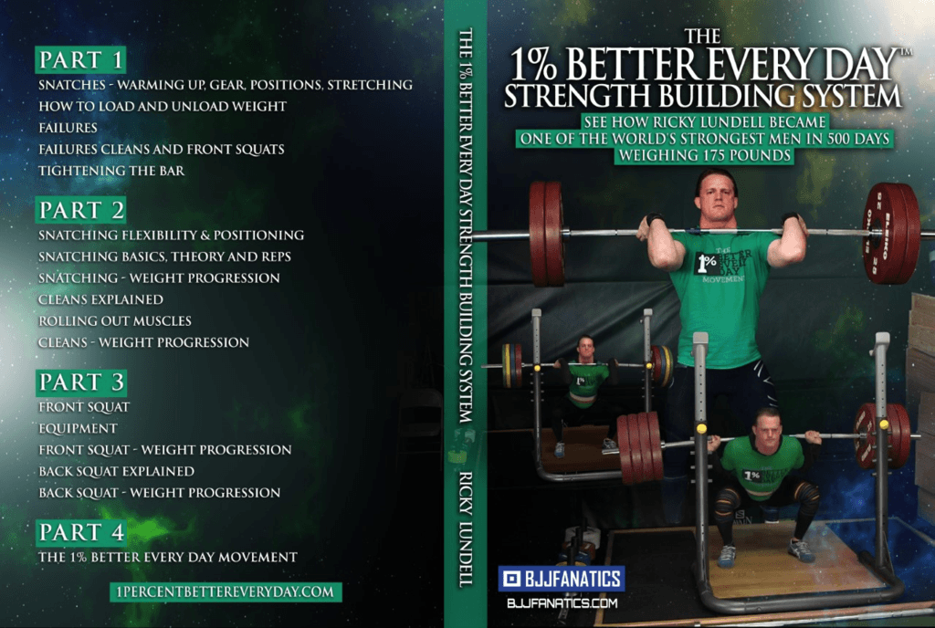 Ricky Lundell DVD 1 % better Every Day BJJ DVD & E-Book